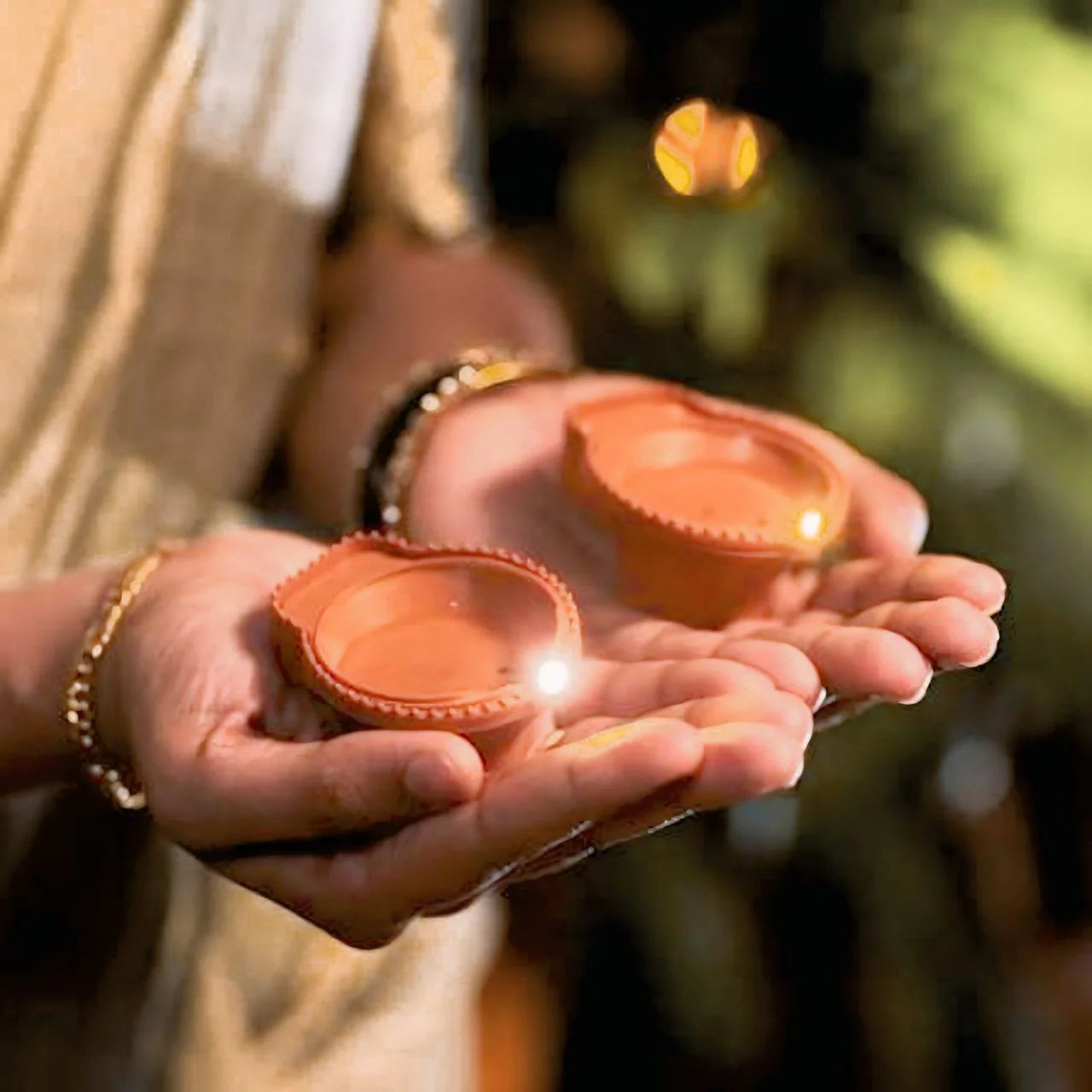 LED Light Water Sensor Diyas. Safe, Smart & Stunning Festival Lighting, (Pack of 6/12/18/24)